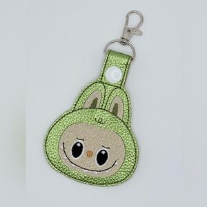 Handmade Labubu Inspired Monster Keychain – Cute Faux Leather Bag Charm